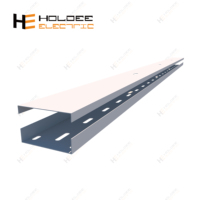 HOLDEE 300*50 Chemins de câbles perforés en acier galvanisé avec couvercle, Z40/ Z80