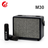 Altavoz Karaoke Bluetooth con Gabinete de Madera Vintage, Micrófonos Inalámbricos Dobles, Sonido Estéreo HiFi Premium para Entretenimiento Familiar Diario