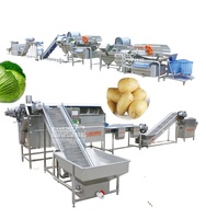 Fruit En Groente Verwerking Volautomatische Groente Fruit Sorteren Snijden Wassen Drogen Verwerking Groente Waslijn