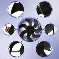 Ventilador de radiador con sistema de refrigeración automático MANER 1TD959455 3C0959455F para Audi A3 1,6 E-Power 8P7 CCSA CMXA 2011-2016 VW Golf 5K1 2,0 GTi