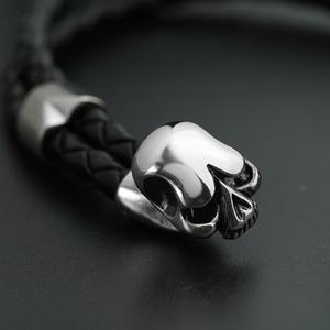 Pulseras de Cuero con Diseños, Brazaletes con Cierre de Acero Inoxidable, Joyería, Accesorios Decorativos, Dijes, Venta al por Mayor - Product Image 5