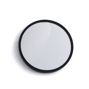 High End Black Mini <b>Round</b> Shape Luxury Black Color Customized Logo <b>Small</b> Makeup Pocket <b>Mirror</b> - Product Image 5