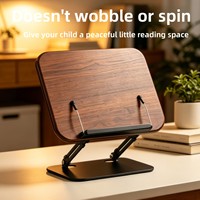 Nouveau support de tablette en acier au carbone de marque OEM - Support de bureau rotatif à 360 degrés pliable pour livres, moule privé pour enfants, modèle R53D