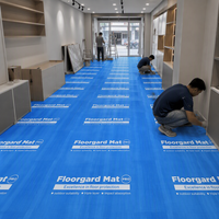 Film de protection auto-adhésif pour tapis et sols, rouleau de construction pour la maintenance des bâtiments