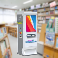 Kiosque d'impression photo multifonction personnalisé à écran tactile Intel Core i5 sur pied avec garantie d'un an et SDK pour aéroports et hôtels