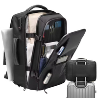 Tas Ransel Laptop Fashion Kapasitas Besar Tas Ransel Bisnis Anti Air Lapisan Oxford Polyester 25l Dengan Usb Tas Perjalanan Outdoor