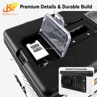 OkyRie Produk Terbaru 12V 24V 220V Mirip dengan AC Diesel Webasto dan Kotak Perkakas Plastik 5KW untuk Truk Kipas Truk