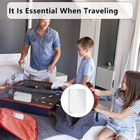 Miroir de douche incassable sans brouillard pour miroir de rasage petite tenture murale Camp vanité maquillage voyage camping miroirs