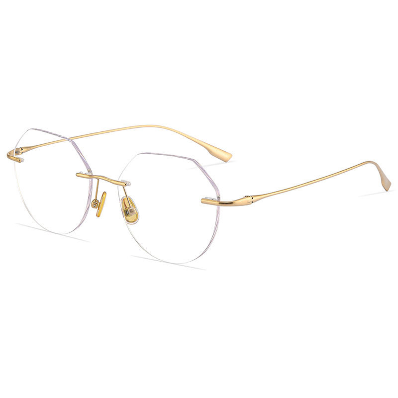 Montures de lunettes sans monture pour hommes_2 Mode et qualité