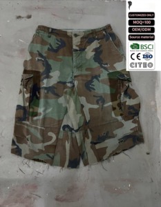 Custom <b>Sweat</b> <b>Shorts</b> <b>Men</b> Camo Canvas Cotton Baggy Wide Leg Athletic Workout <b>Shorts</b> Wholesale - Product Image 1