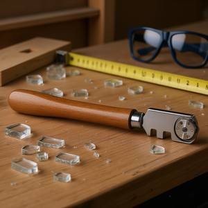 Coupe-verre Stanley avec manche en bois et roue réglable pour une coupe de précision - Product Image 2