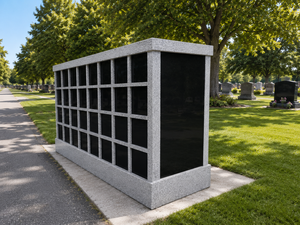 64 niches columbarium Vietnam Cemetery Garden Columbarium Grey Black <b>Stone</b> American Style Tailored Design - Product Image 4