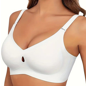 Nouveau style <span class=keywords><strong>soutien</strong></span>-<span class=keywords><strong>gorge</strong></span> sans armatures pour femme, coupe intégrale, col en V, maintien optimal, push-up, sans coutures, confortable, rembourré, lissant, pour le <span class=keywords><strong>sport</strong></span> - Product Image 2