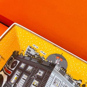 Cendrier et plateau à cigares de luxe de style américain, carré, sans fumée, en porcelaine céramique portable avec logo personnalisé - Product Image 4