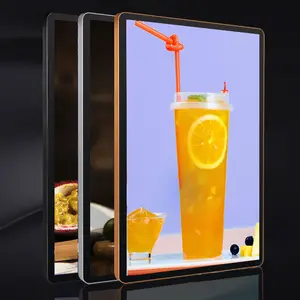 2023 latest ultra-thin advertising light boxe customizable display signboard LED light box Led Menu Board Magnetic Light Box For