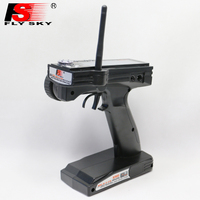 FS-GT3B 2.4GHz 3CH pistolet poignée RC émetteur avec récepteur pour voiture bateau camion système de télécommande écran LCD