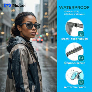 <span class=keywords><strong>Gafas</strong></span> Inteligentes Miccell PAG07 con Llamadas Manos Libres, Diseño Ligero e Impermeable, Batería <span class=keywords><strong>de</strong></span> Larga Duración <span class=keywords><strong>para</strong></span> Negocios al Aire Libre - Product Image 3