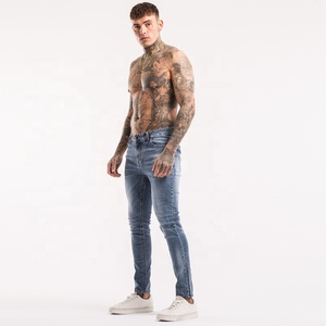 Gingtto-pantalones vaqueros con estampado personalizado para hombre, Vaqueros masculinos con estampado personalizado, venta al <span class=keywords><strong>por</strong></span> <span class=keywords><strong>mayor</strong></span> - Product Image 5