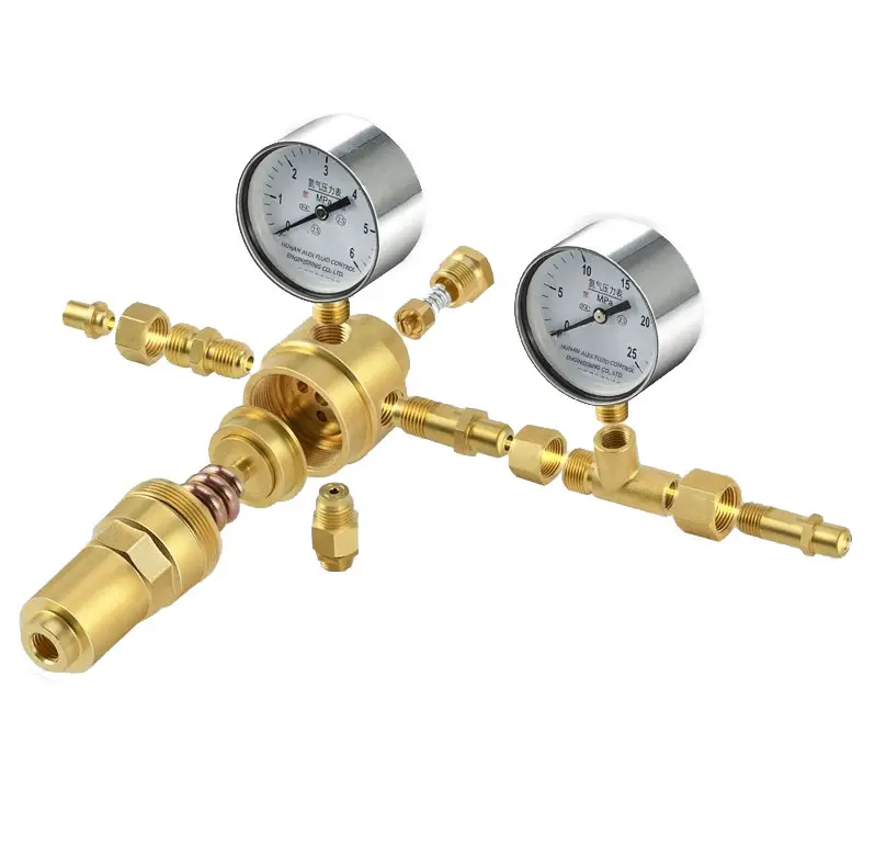 Регулятор азота высокого давления, 370 латунь для газа pirity 6*25 мПа, регулятор давления, клапан, газовая фильтрация