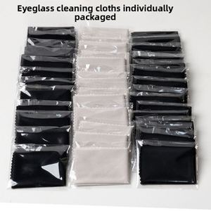 Custom Logo Eco-Friendly Disposable Microfiber Screen <b>Camera</b> Lens Watch <b>Glasses</b> Cleaning Wiping Cloth Opp Bag Packing - Product Image 3