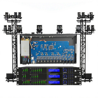 Processeur audio numérique professionnel LB408, 4 entrées 8 sorties, système audio FIR, puces DSP AK5552 ADSP-21571, réduction de bruit DC passive en métal