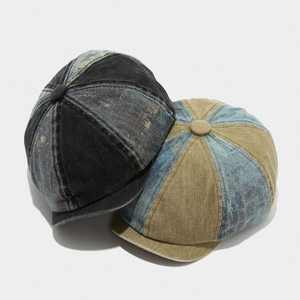 Nouvelle Arrivée 2025 – Casquette Gavroche Tendance Vintage en Coton Lavé pour Femme et Homme, Style Britannique avec Empiècements - Product Image 2