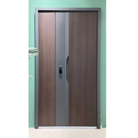 Porte de sécurité en acier, porte d'entrée antivol avec serrure de classe C pour appartement, maison résidentielle, homologuée CE, ignifuge 1,2 mm