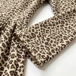 <span class=keywords><strong>Vestito</strong></span> in Cotone per Bambine con Stampa Leopardata, Maniche Lunghe, Stile Principessa a Linea A - Product Image 2
