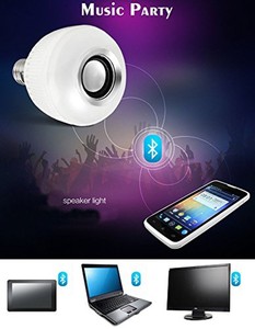 Ampoules LED RGB en gros pour usine avec musique, types de culots variés - E26/E27/B22, télécommande, corps en plastique, alimentation CA - Product Image 2