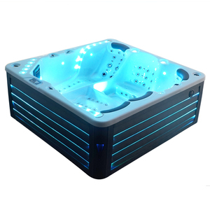 Technologie unique sans chlore, jets personnalisés, massage, spa extérieur moderne en acrylique écologique pour 6 personnes sur le jardin - Product Image 4
