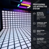 Système de jeu interactif commercial à LED pour sol, machine de défi de danse multijoueur avec capteurs numériques pour arcade
