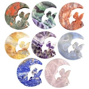 Cristal <span class=keywords><strong>de</strong></span> Reiki Natural <span class=keywords><strong>de</strong></span> Alta Calidad al por Mayor, Artesanía <span class=keywords><strong>de</strong></span> Hadas Lunares para Sanación, Decoración del Hogar y Regalos - Product Image 2