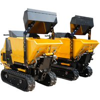 Mini-dumper sur chenilles de 0,8 tonne à bas prix, hydraulique, pour travaux de construction