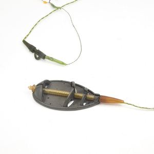 45g 60g 70g Cage d'alimentation plate en ligne pour la pêche à la carpe avec ensemble de moules Méthode de changement rapide - Product Image 3