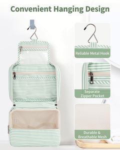 Waterproof Hanging Toiletry Bag Hanging <b>Makeup</b> Organizer Bag Cosmetic Travel Bags for Women <b>Makeup</b> <b>Case</b> Toiletries Organizer - Product Image 6