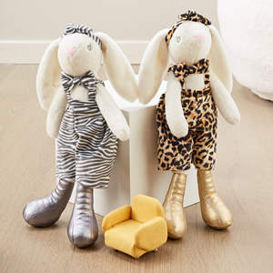 Peluche Lapin Mignon de Haute Qualité pour Enfants, Jouet en Peluche Lapin pour Filles, Lapin aux Longues Oreilles, Décoration de Pâques - Product Image 4