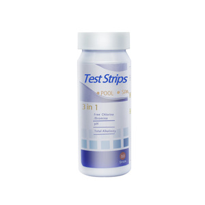 Tiras de prueba para piscinas, multiparámetro, para análisis de la calidad del agua, detección de cloro, pH y alcalinidad. - Product Image 4