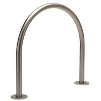 Support de vélo en acier inoxydable personnalisé pour l'extérieur, support de stationnement circulaire, support de vélo commercial, support de vélo circulaire