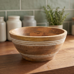BS International NA80 European Trending Eco-Friendly Acacia Wood Handmade Dinnerware Classic Design <b>Decorative</b> Serving Bowls <b>Lid</b> - Product Image 1