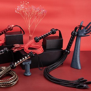 BANSEY Látigo Metálico Tejido para Adultos, Cosplay Erótico, Estimulador, Agarre Antideslizante, Paleta para Fustigar, Juguete, Dispositivo de Placer Novedoso para Adultos - Product Image 6