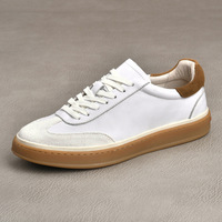 Sneakers classiques vintage de style allemand pour hommes, en cuir véritable, chaussures rétro GAT, lacets, chaussures décontractées, semelle en caoutchouc