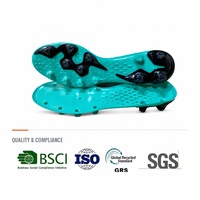 Semelles de chaussures de football en TPU bicolore à micro-pointes pour hommes et femmes, avec grip enveloppant pour crampons de football