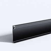 LED Aluminium legierung Lichtst reifen Sockel leiste Edelstahl Embedded Luminous Metal Black Wall Corner Hotels Wohnungen