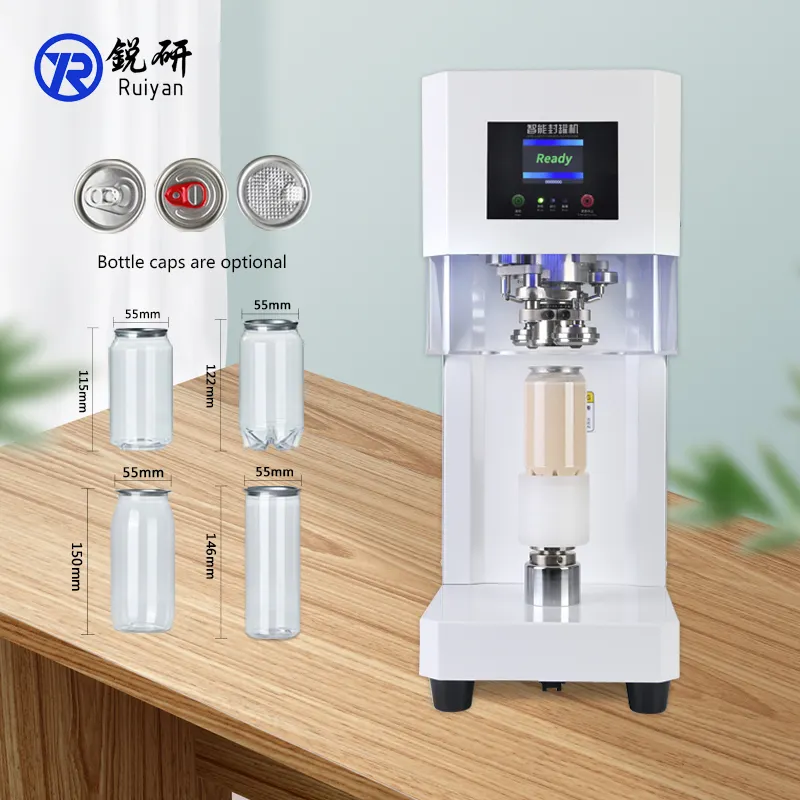 aluminum foil container carbonated soft drink making tin can mini sealing machine for plastics packages home canning