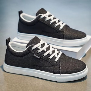 Scarpe da uomo in tela stile coreano alla moda, nuove collezioni primavera 2026, sportive casual con chiusura anteriore a lacci - Product Image 4