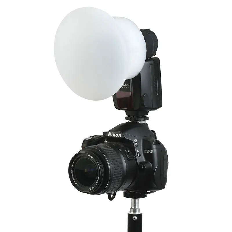 New Sphere Shape Magnetic Silicone Camera Light Flash Diffuser Accessories for Godox Canon Nikon Yongnuo Camera Speedlite