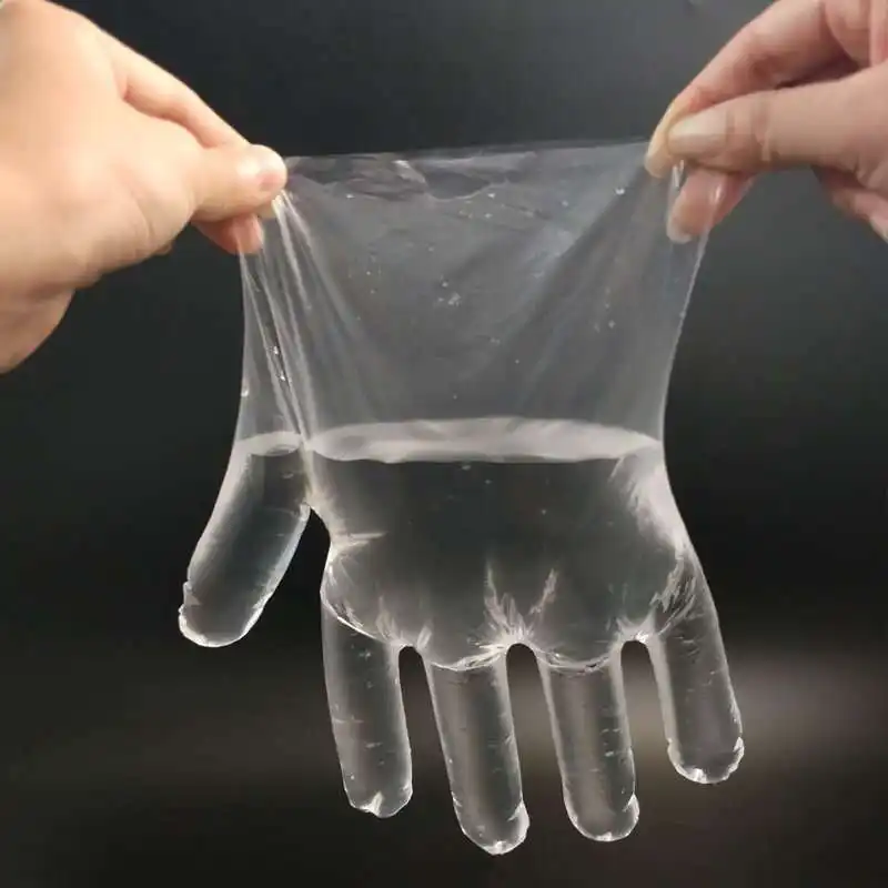 KangBang PE restoran şeffaf poli vinil eldiven kolay çalışma Pe TPE sıhhi temizlik tek kullanımlık plastik eldivenler