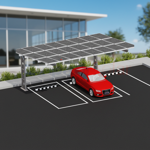 Sistema de energía solar para estacionamiento EmperySolar EPR, <span class=keywords><strong>pérgola</strong></span> AL6005-T5 de acero inoxidable con acabado anodizado, garantía de 15 años, AS/NZS1170 - Product Image 1