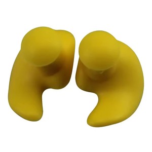 1 Pair Waterproof Soft Earplugs Silicone Portable Ear <b>Plugs</b> Swimming Accessories Durable Earplugs Classic Delicate Texture - Product Image 6