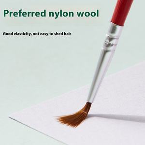 0 #   00 #   Pinceau de peinture artistique professionnel pour détails fins, poils en nylon, pour <span class=keywords><strong>gouache</strong></span>, aquarelle, peinture à l'huile - Product Image 4